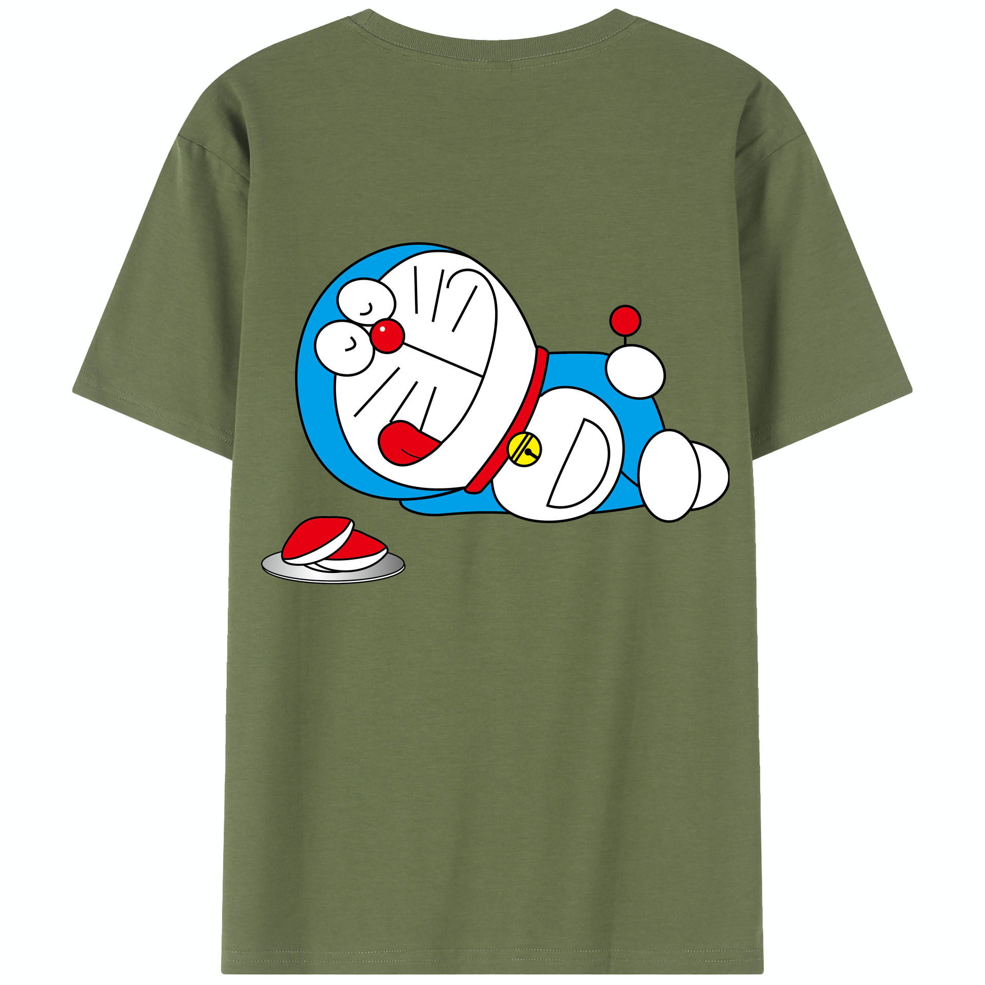 （画像用） ドラえもん Doraemon 綿100％半袖Tシャツ（背面プリント）